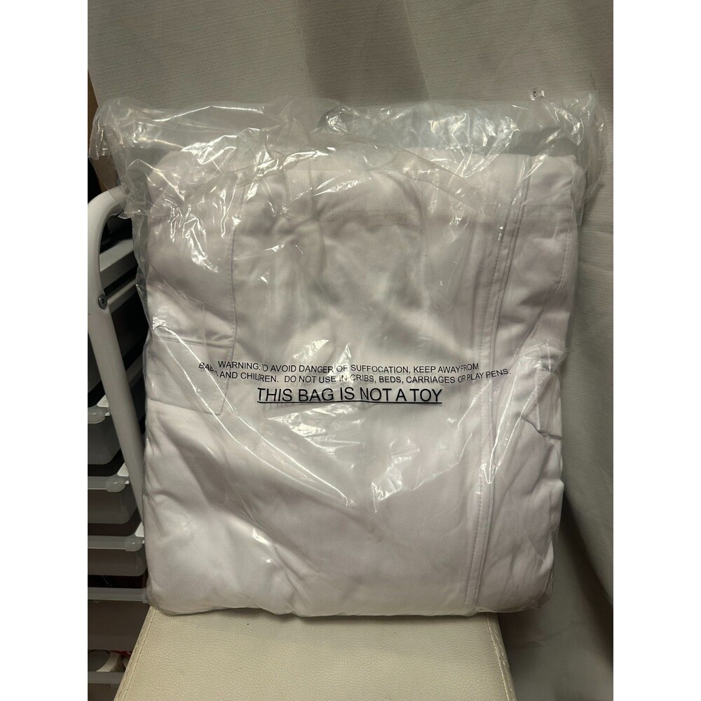 New Monarch Cypress White Terry Cloth Bathrobe Spa Hotel Robe One Size - Picture 5 of 5